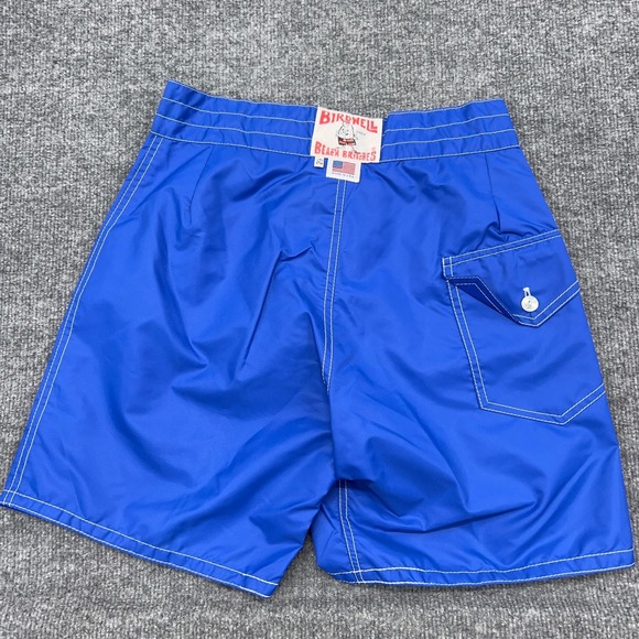 Birdwell Beach Britches Size 29 Blue Classic Board Shorts Surf Made in USA 5" - Picture 1 of 6